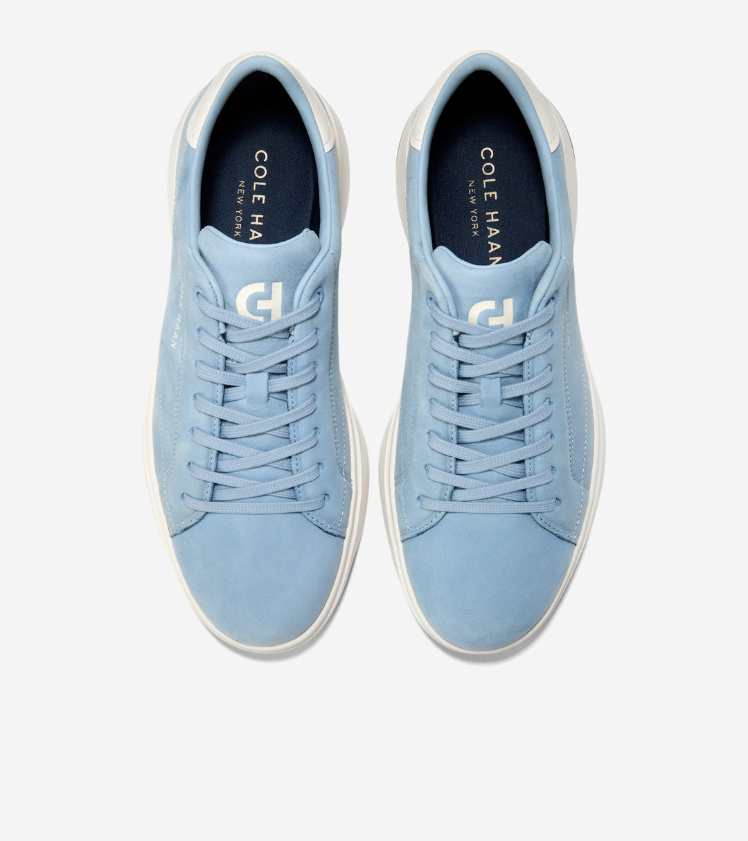 C43971:DUSTY BLUE NUBUCK / IVORY / IVORY