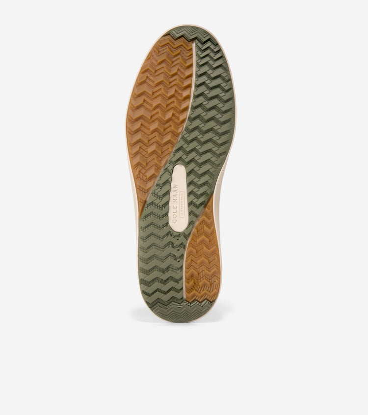 C42386:WHITE / DUSTY OLIVE SUEDE / ANGORA WP
