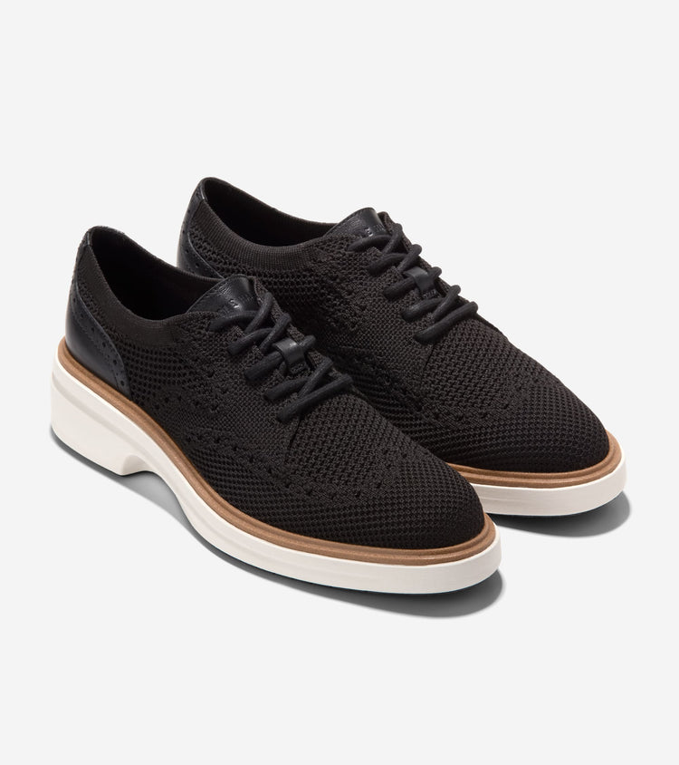 W36983:BLACK STITCHLITE / LTHR
