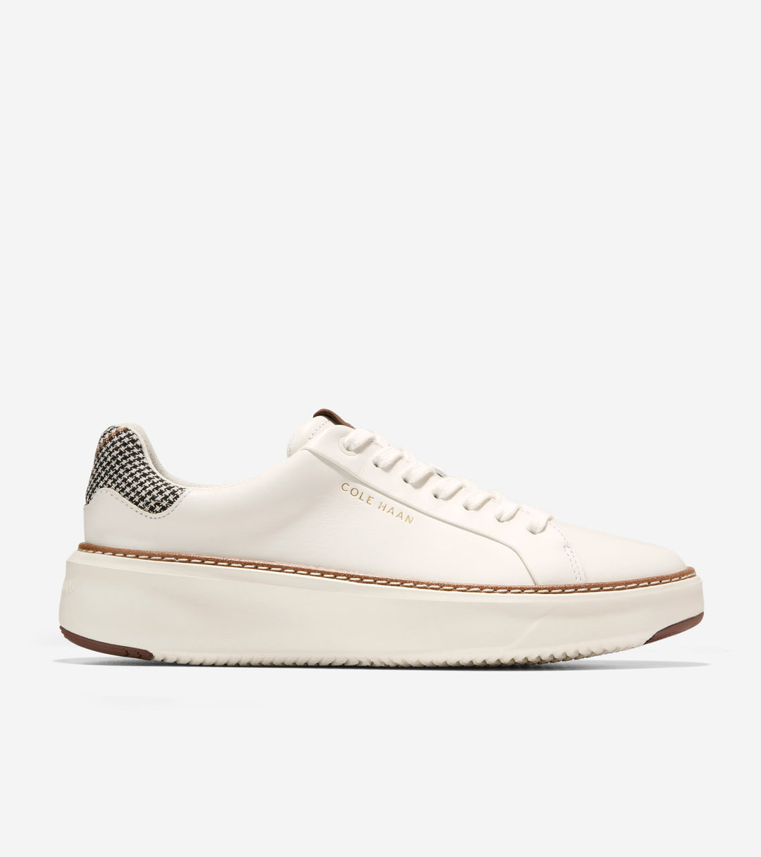 W38507:IVORY LEATHER / NEUTRAL PLAID