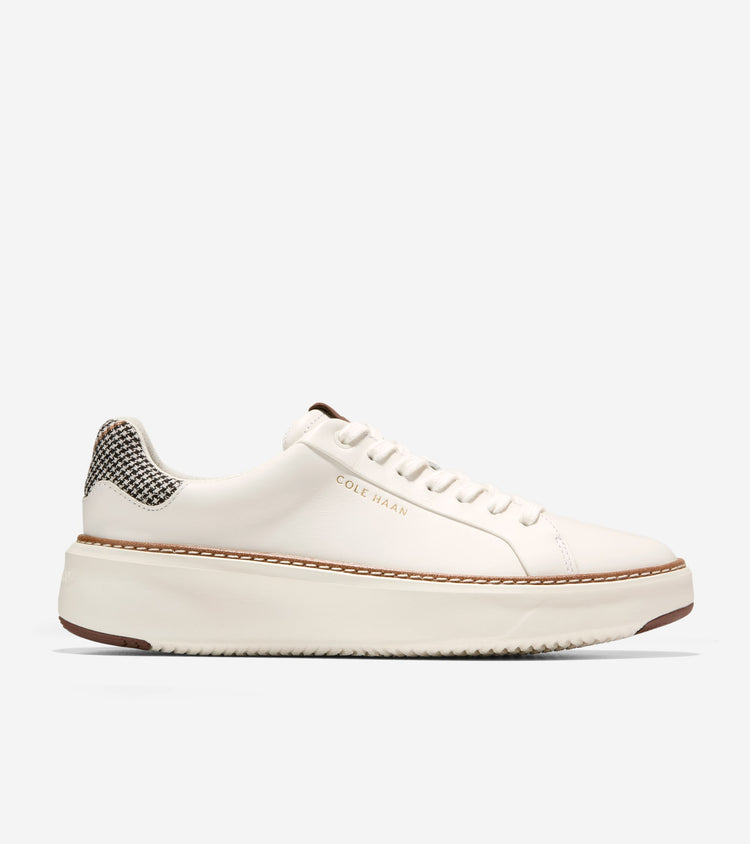 W38507:IVORY LEATHER / NEUTRAL PLAID