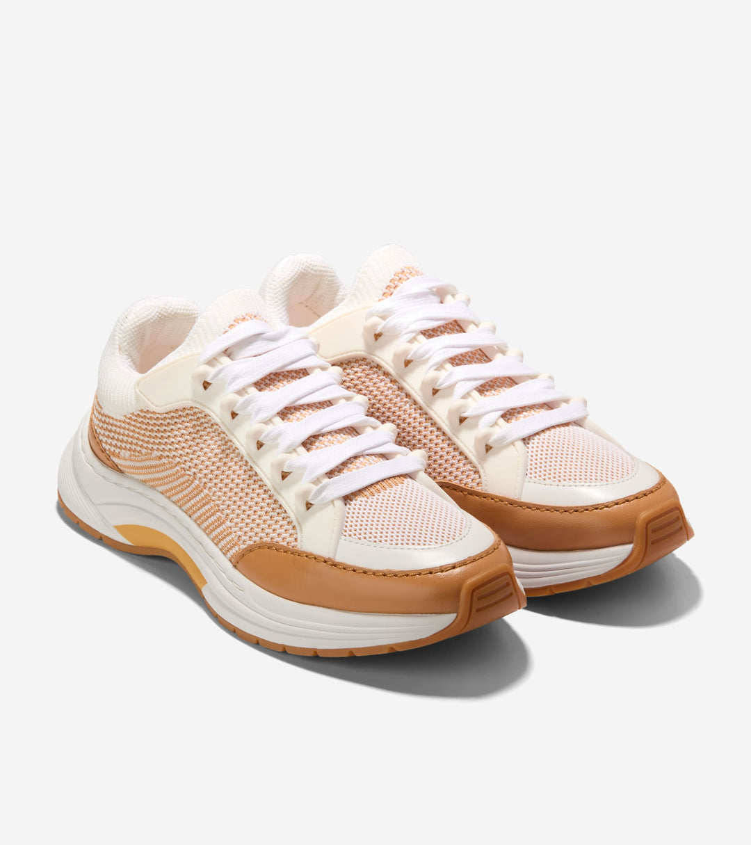 W34758:WHITE KNIT/BISCUIT/WHITE-BISCUIT