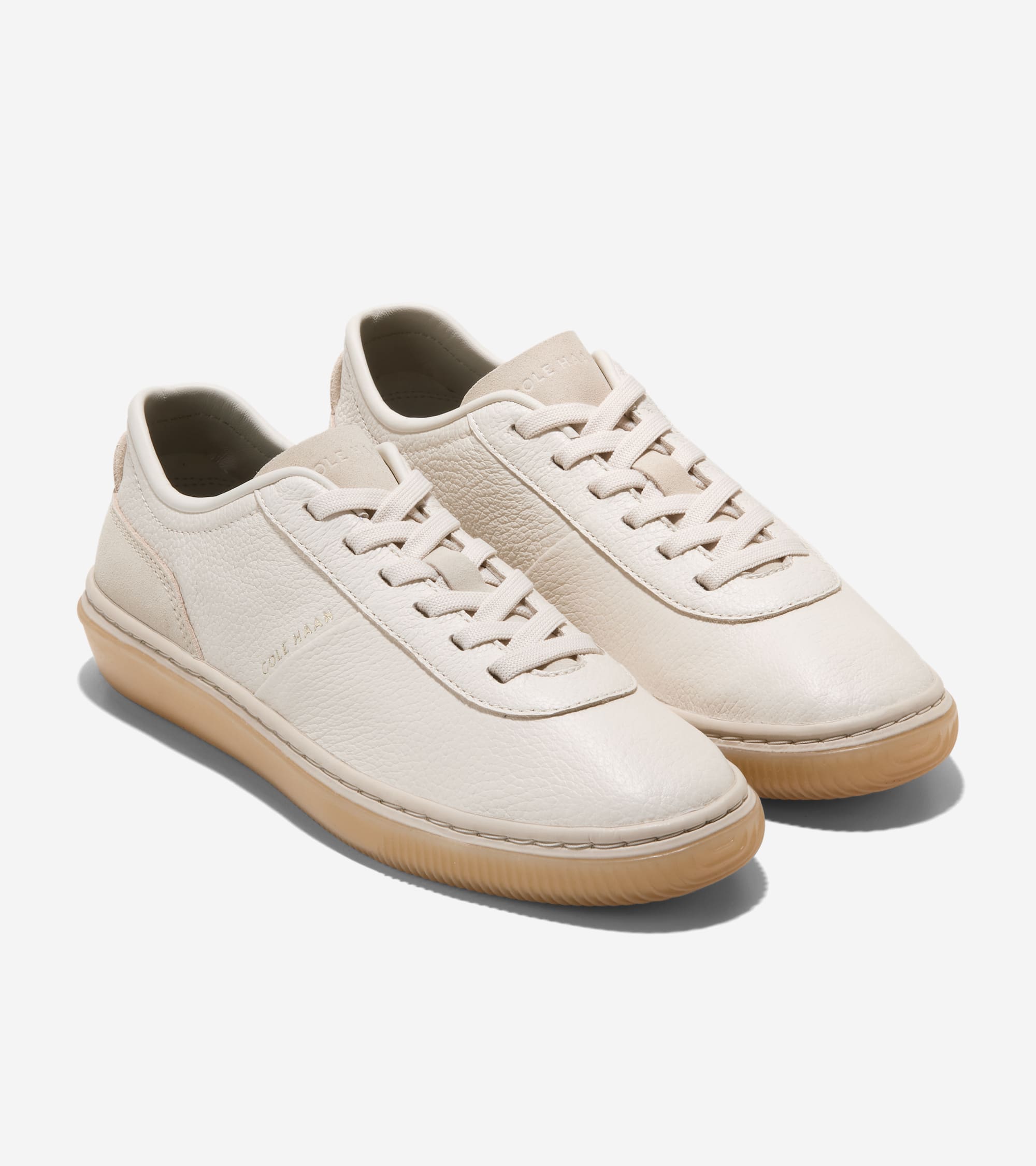 W38413:IVORY LEATHER / ANCIENT SCROLL SUEDE / NATURAL GUM