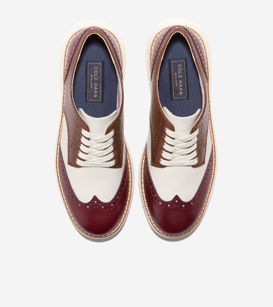 W37408:CH BLOODSTONE / FONDUE FUDGE / IVORY LEATHER