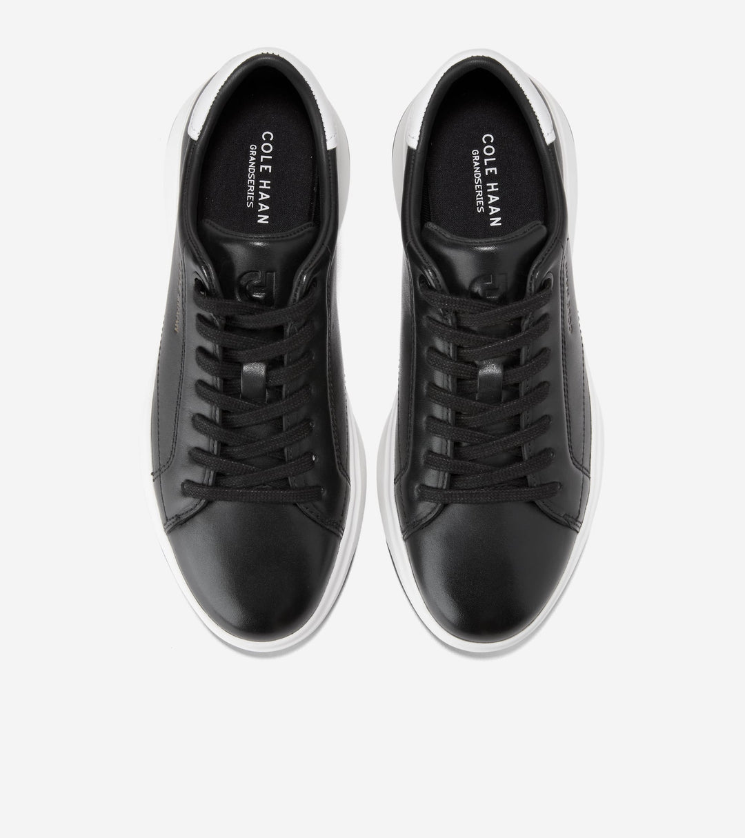 W35499:BLACK/WHITE LEATHER