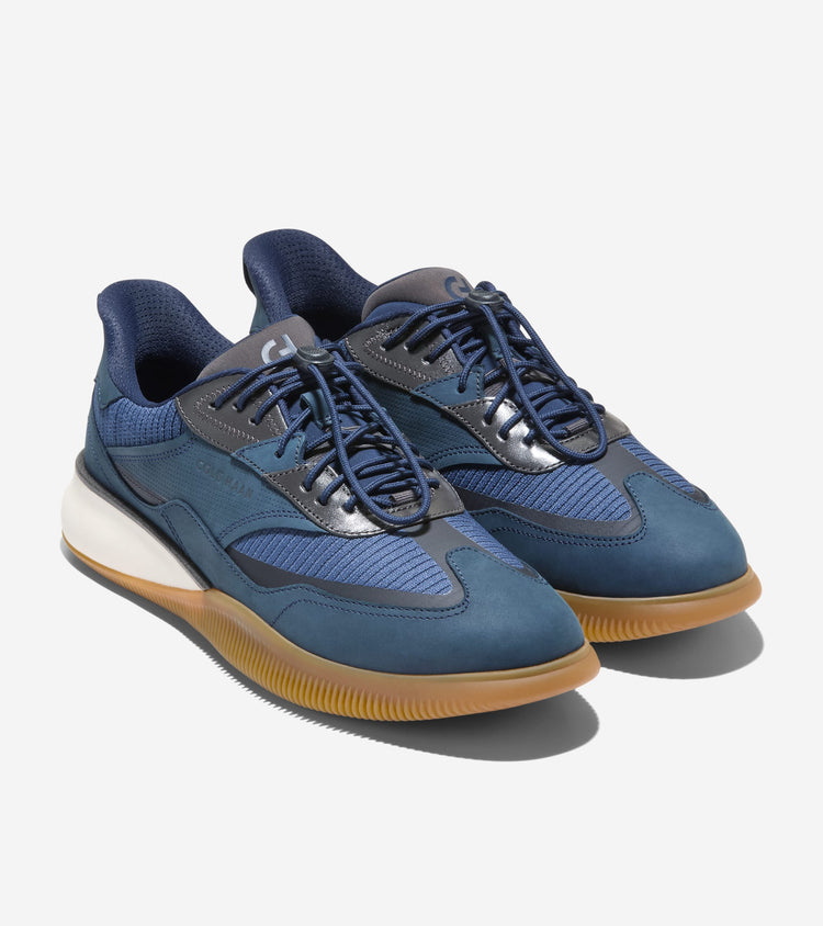 C43978:NAVY BLAZER NUBUCK / RAVEN / IVORY