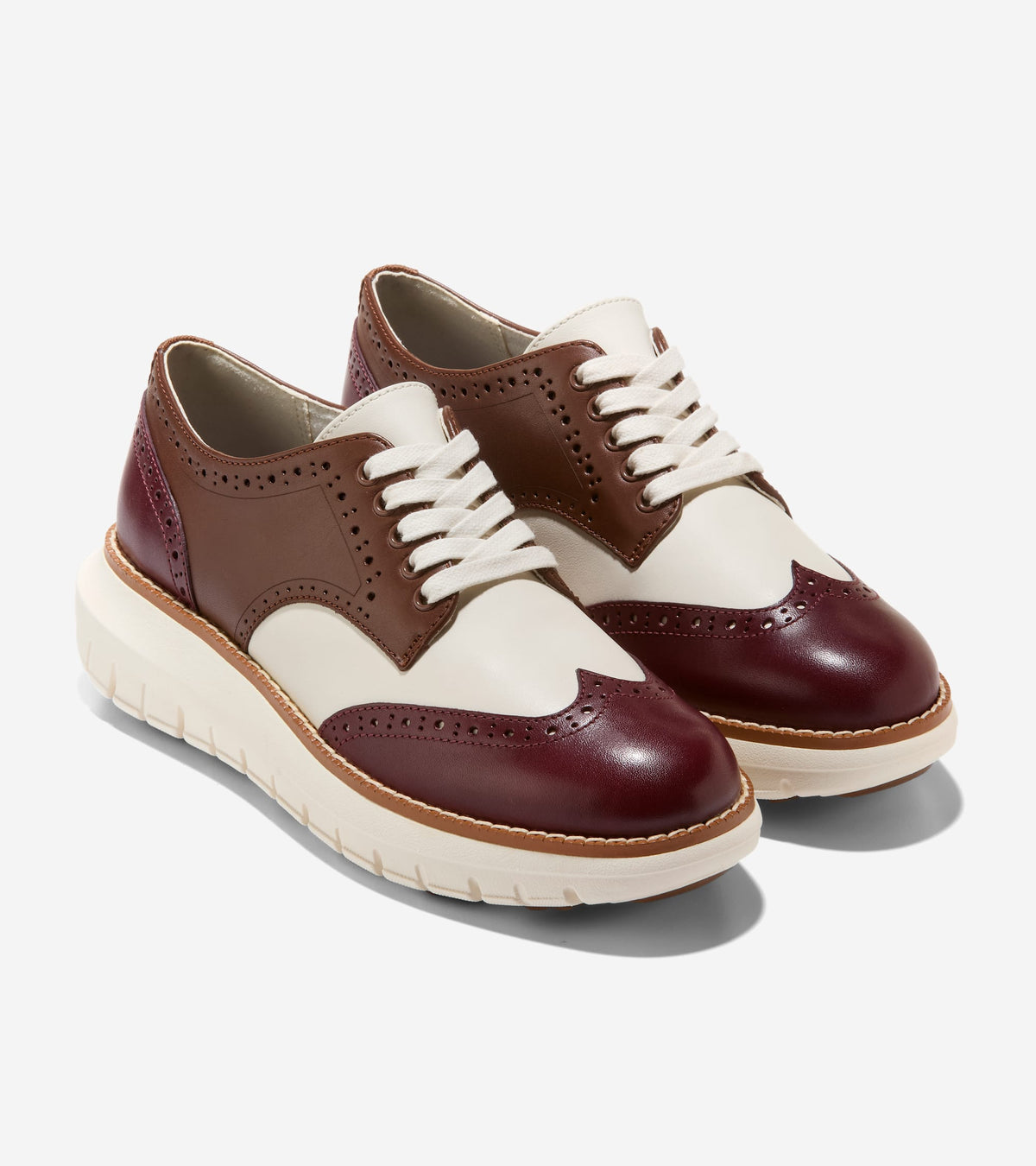 W37408:CH BLOODSTONE / FONDUE FUDGE / IVORY LEATHER