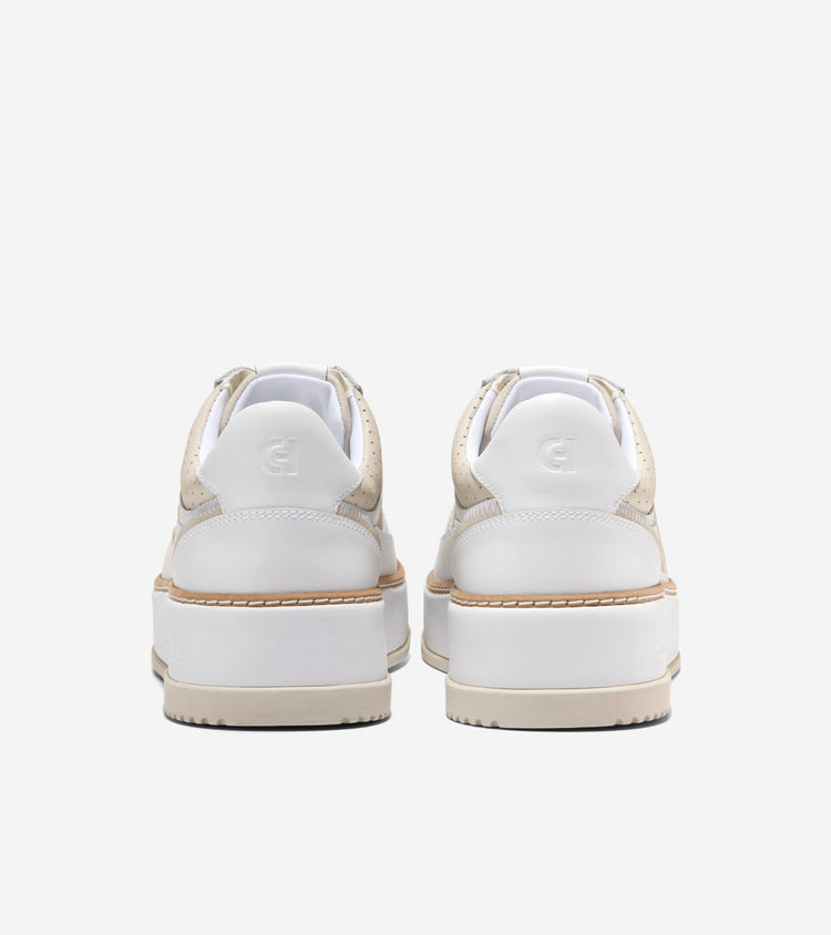 W33228:SILVER BIRCH PERF LEATHER/WHITE