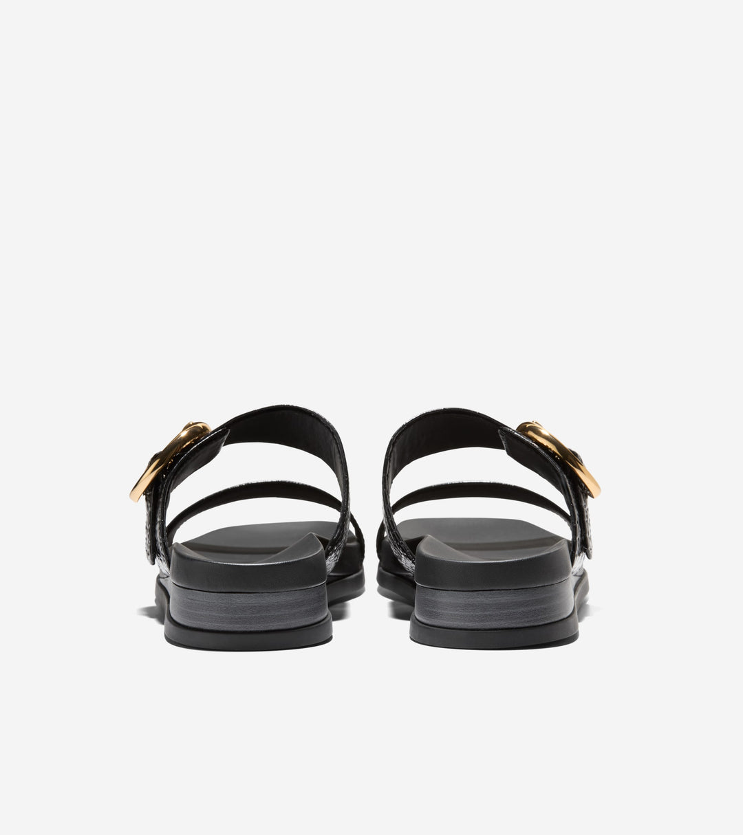 W35351:BLACK CROC PRINT LEATHER