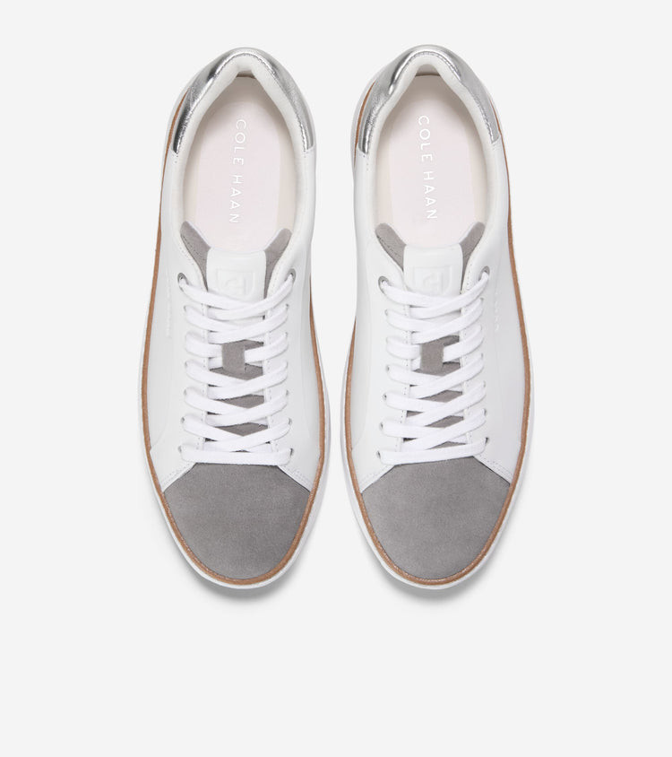 W33828:WHITE LTR/FROST GRAY SDE/SILVER METALLIC LTR