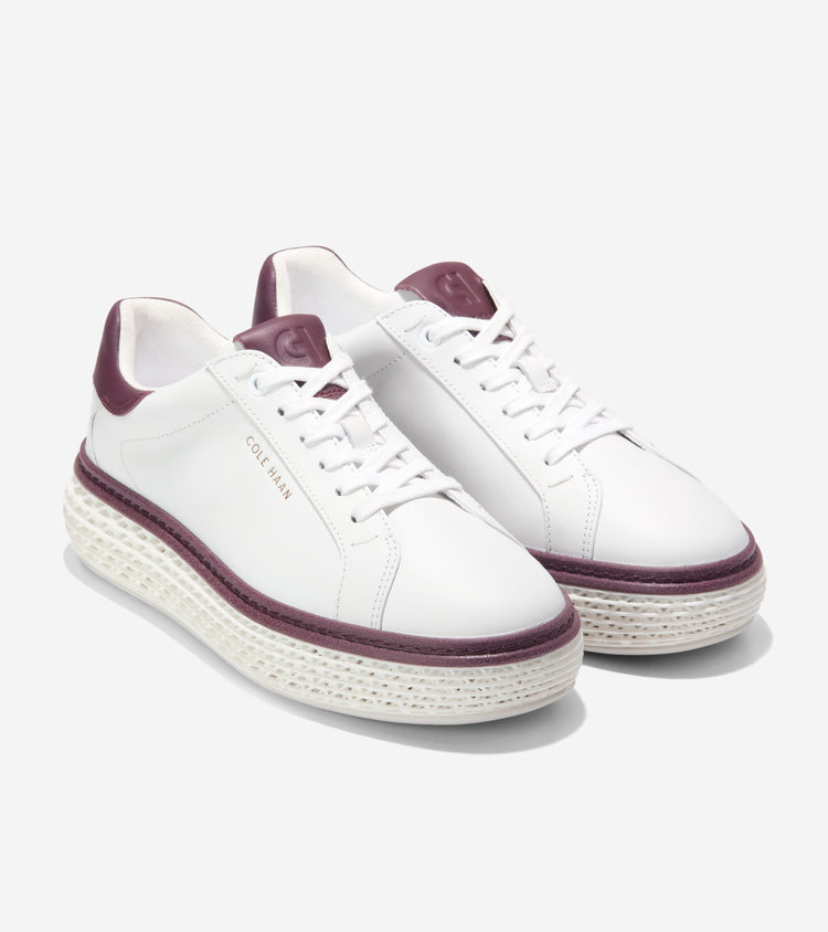 W36151:WHITE LTHR / CH BLACK GARNET LTHR