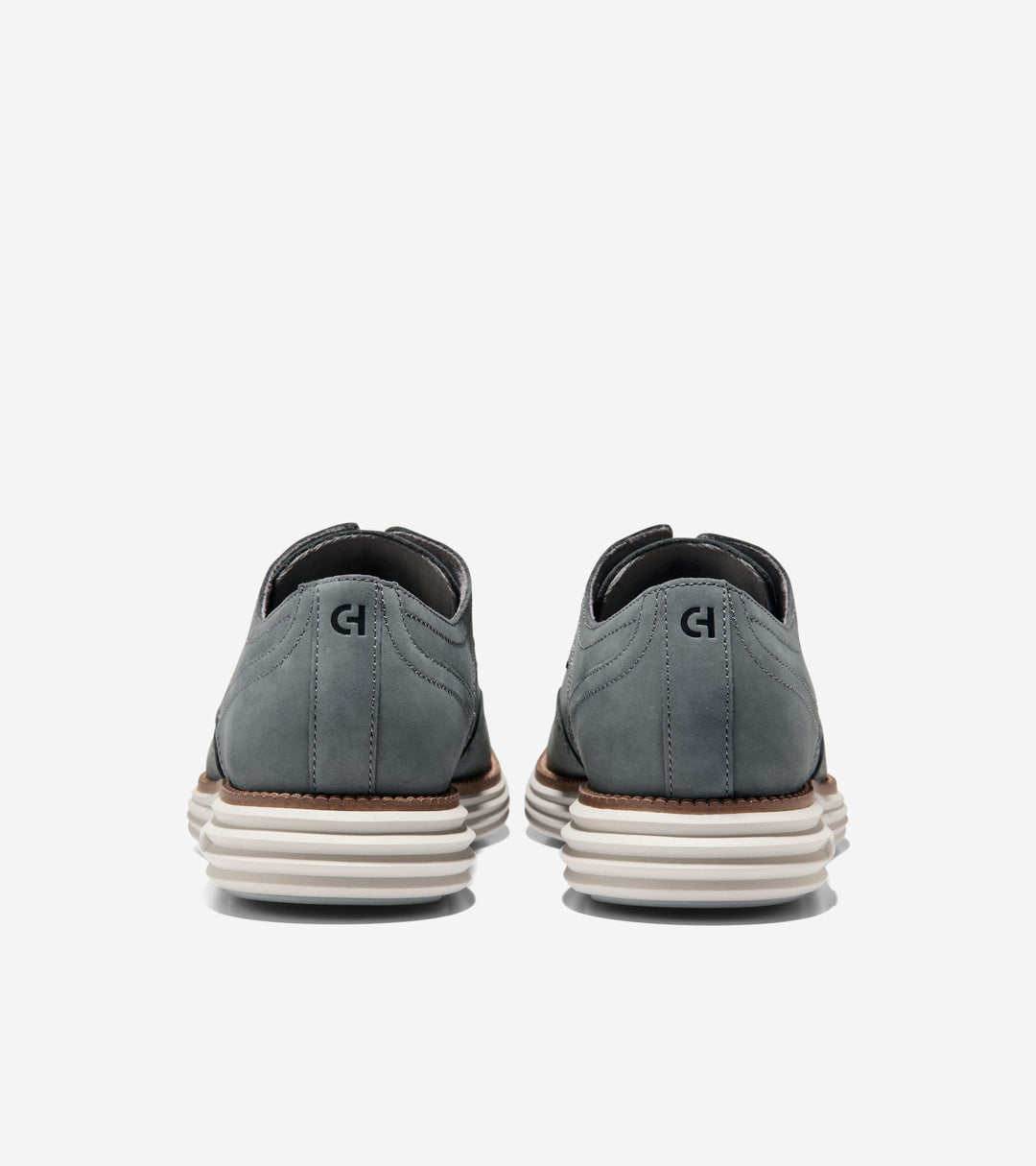 C45382:GRAY PINSTRIPE NUBUCK / DARK NATURAL / PUMICE STONE