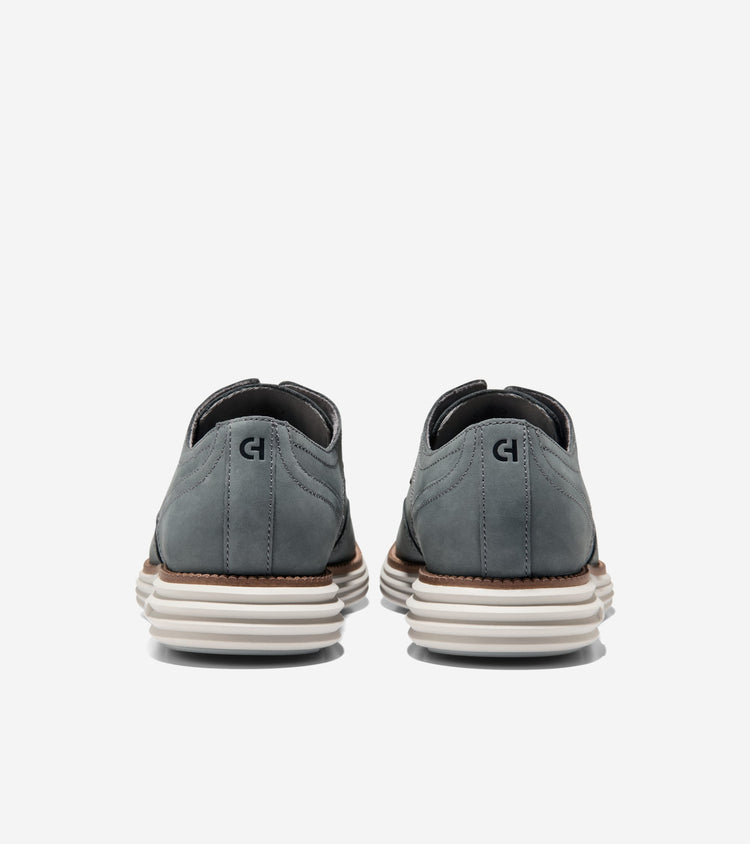 C45382:GRAY PINSTRIPE NUBUCK / DARK NATURAL / PUMICE STONE