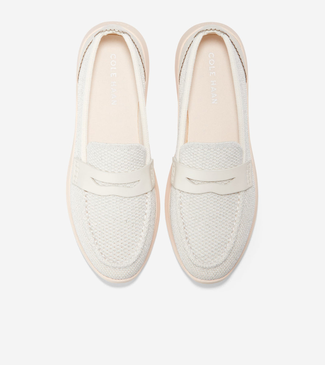 Penny Loafers Cole Haan Silver Flats Women's ZERØGRAND Meritt Loafers