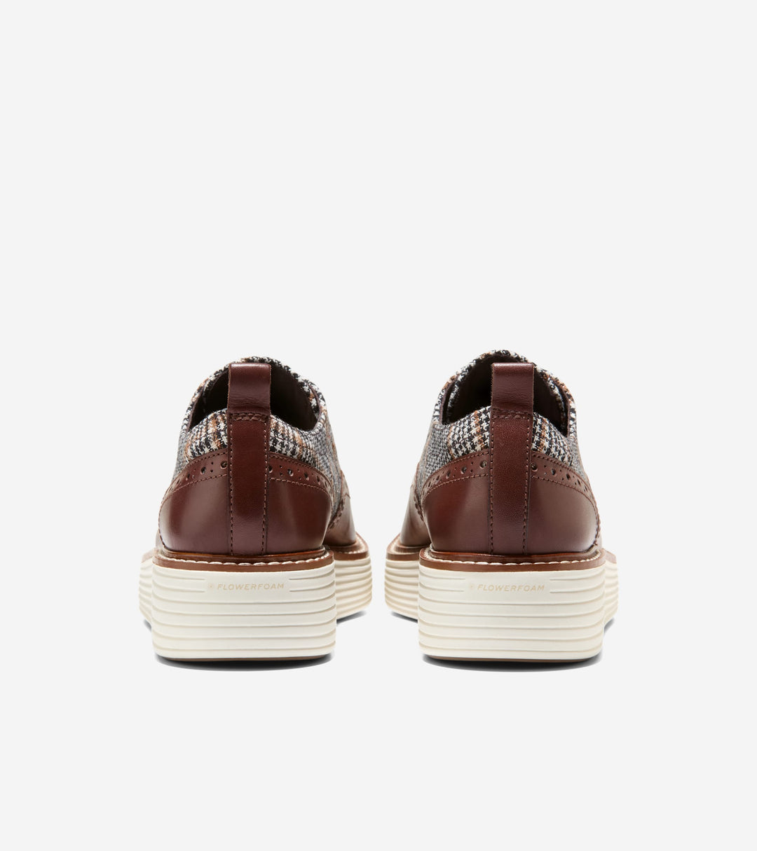 W38505:NEUTRAL PLAID / CH HICKORY LEATHER