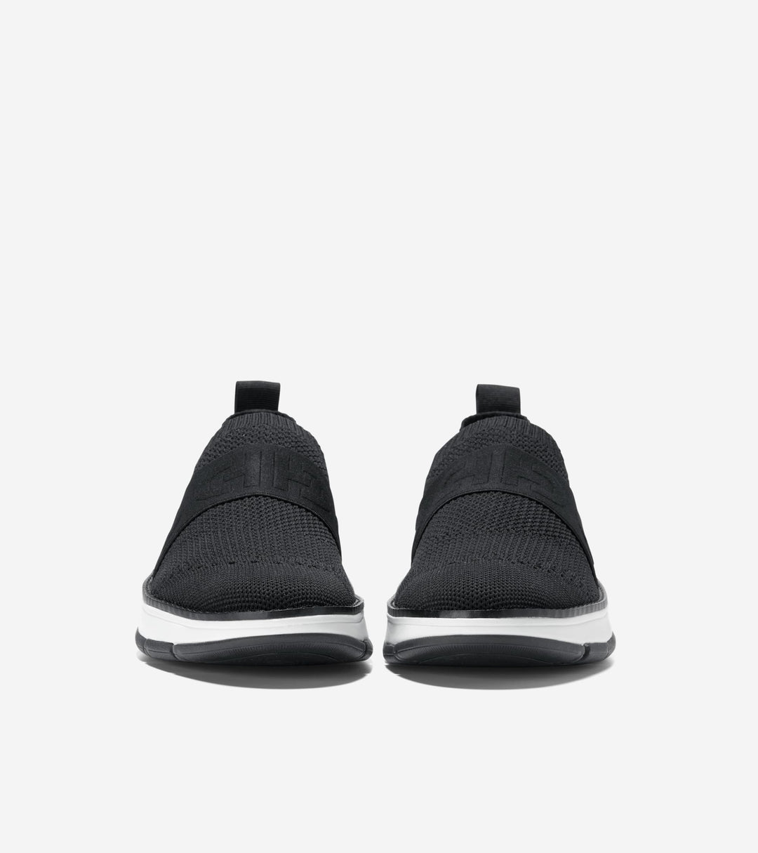 W32498:BLACK KNIT/WHITE