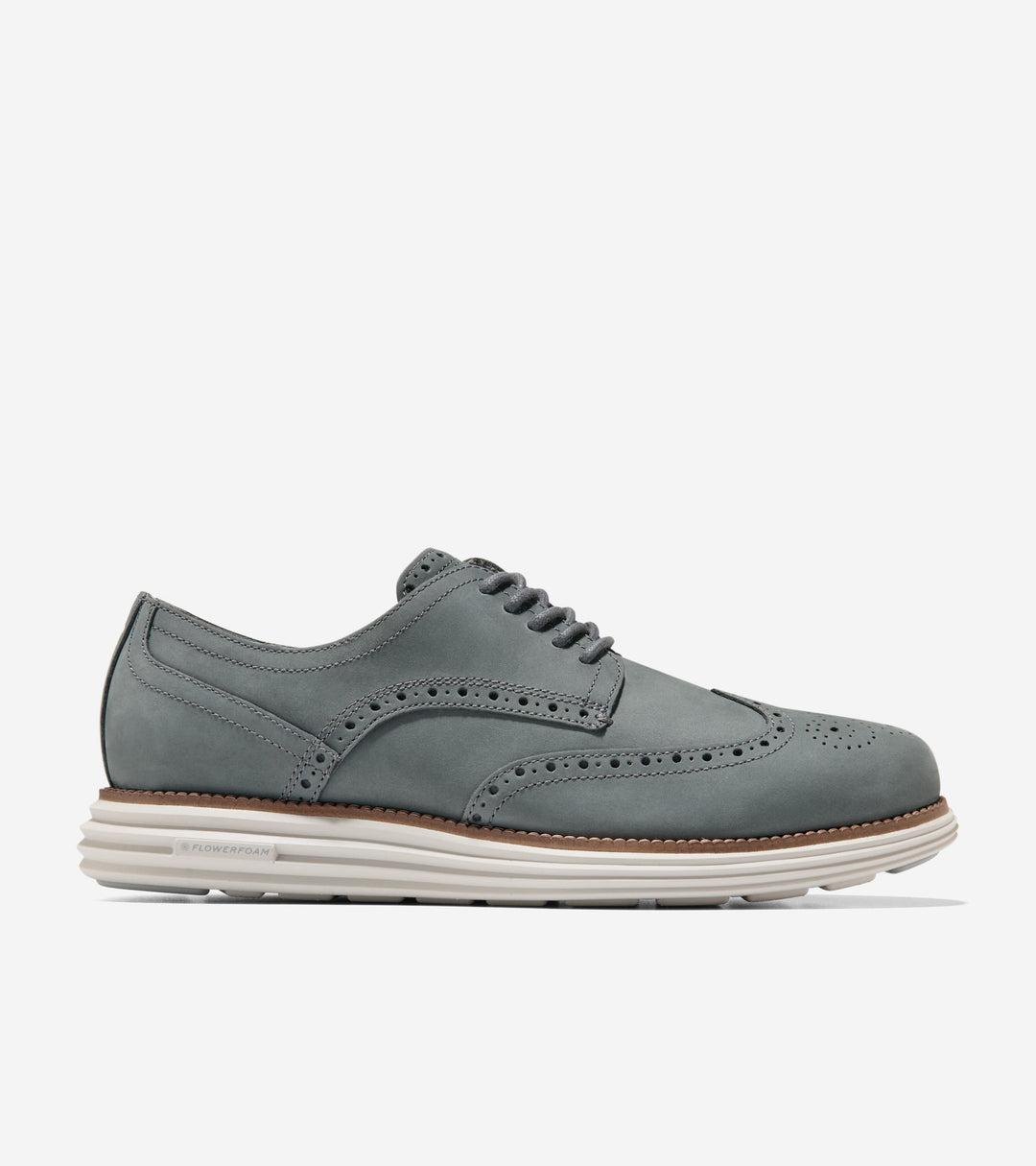C45382:GRAY PINSTRIPE NUBUCK / DARK NATURAL / PUMICE STONE