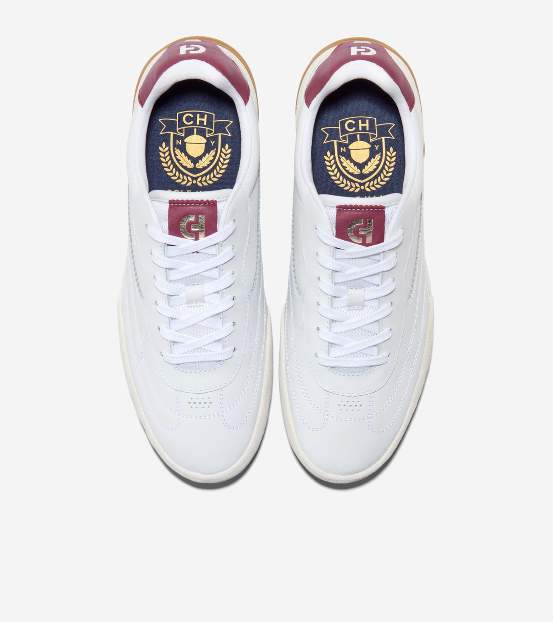 C44870:WHITE / CH CLARET / WHITE
