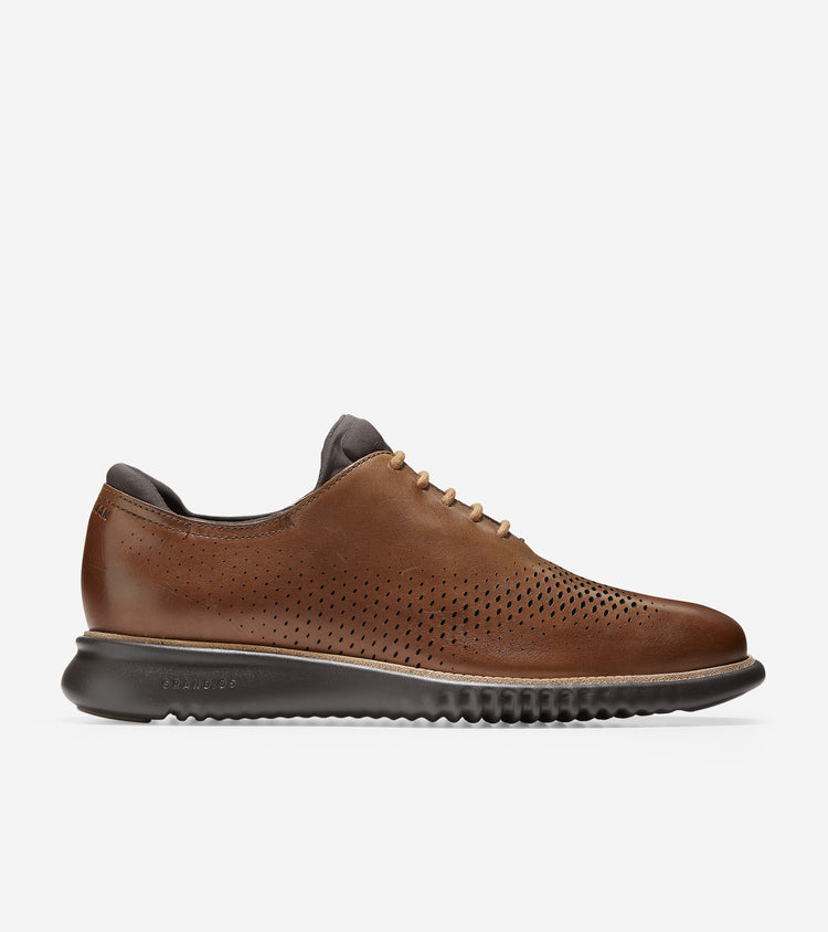 2.ZEROGRAND Lined Laser Wingtip Oxford
