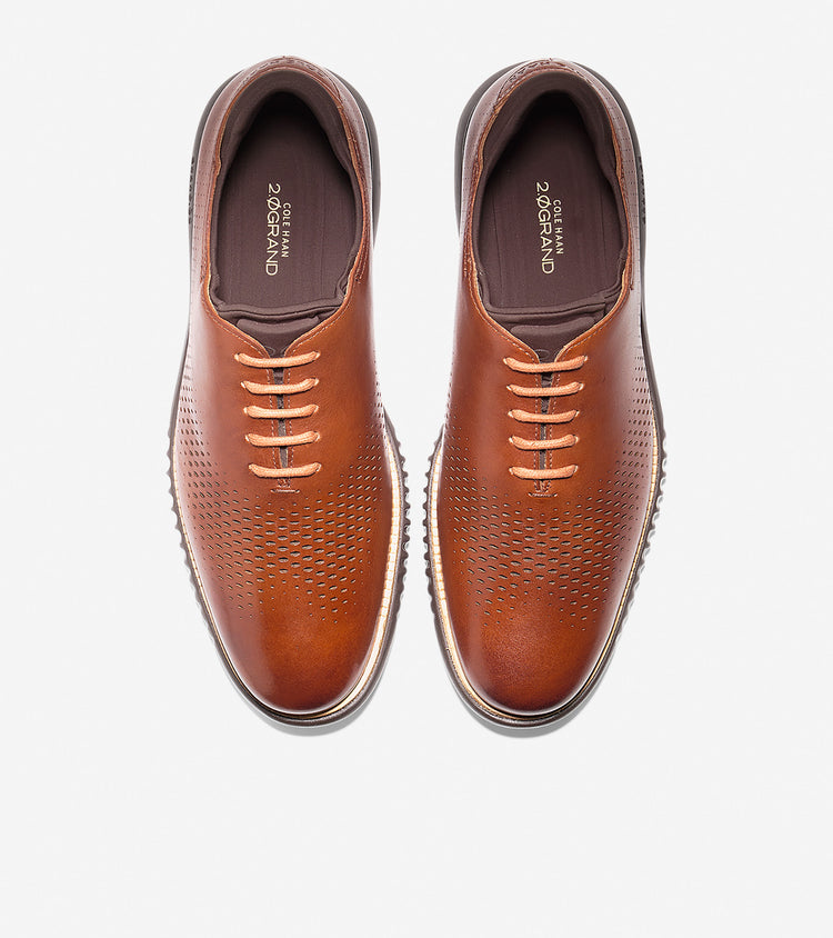 2.ZEROGRAND Lined Laser Wingtip Oxford