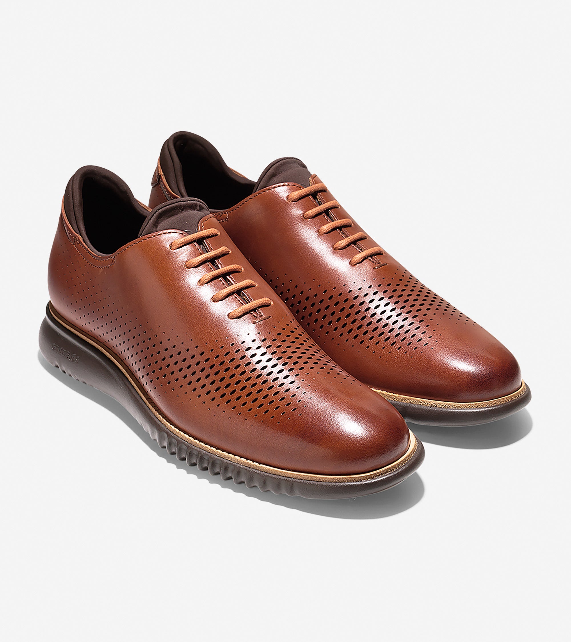 2.ZEROGRAND Lined Laser Wingtip Oxford