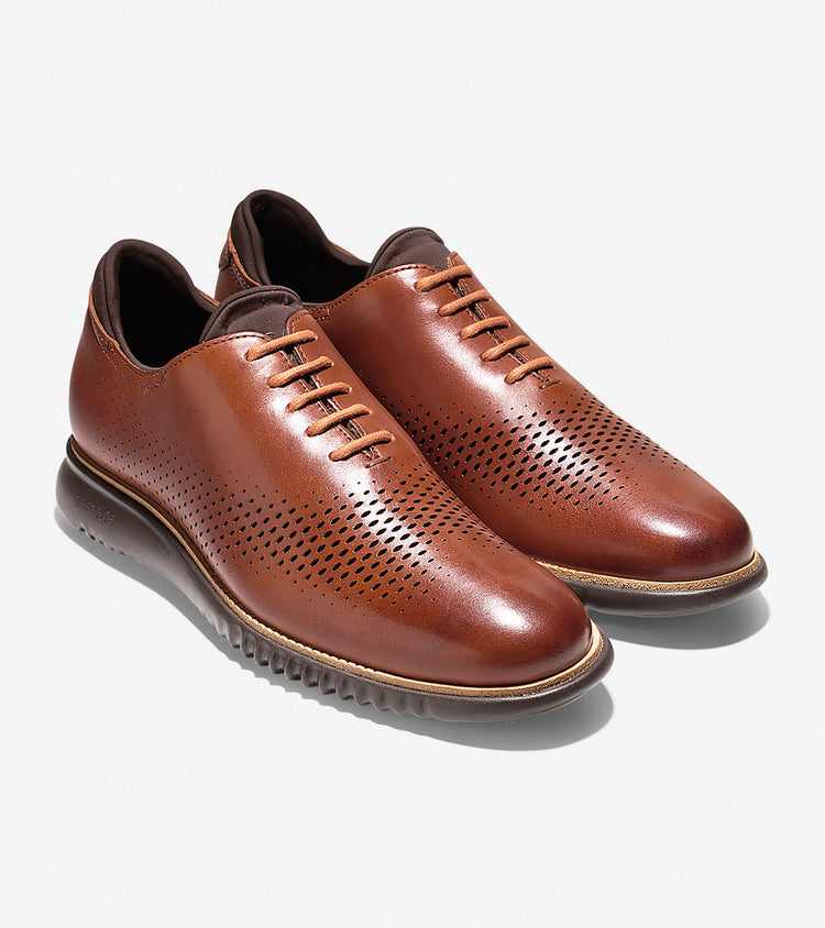2.ZEROGRAND Lined Laser Wingtip Oxford