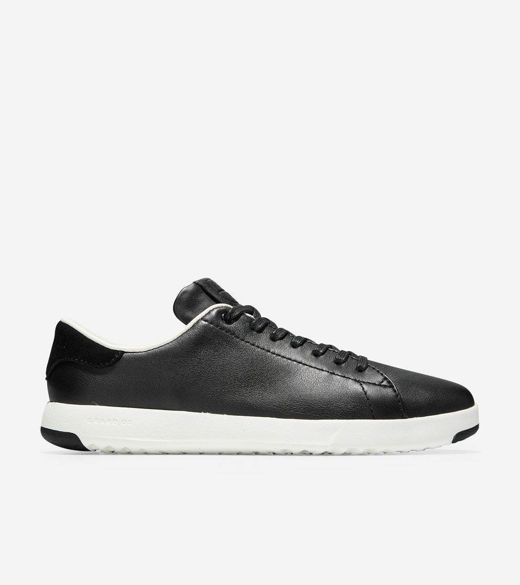 Womens black leather 'tennis shoes Clearance